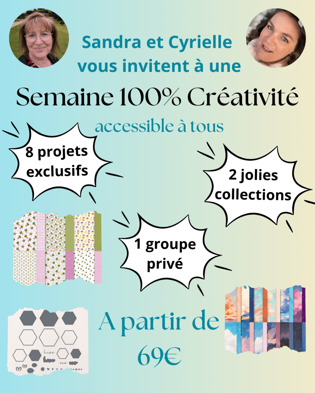 🎉 Semaine 100% Créativité avec Sandra !&nbsp;🎉