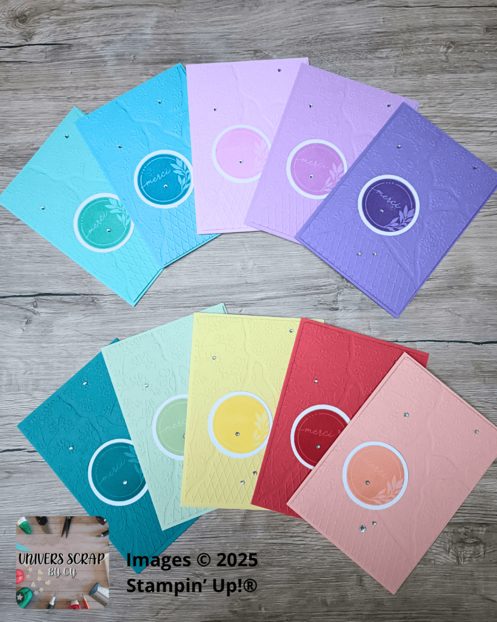 Carte Gaufrage Ton sur&nbsp;Ton