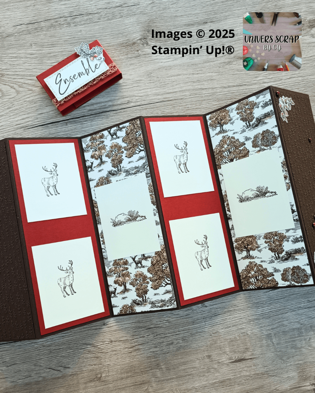 Mini-album accordéon vertical à l’ambiance hivernale&nbsp;!