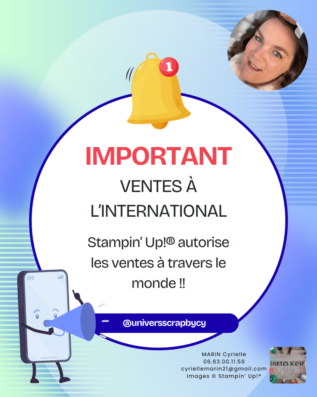 Stampin’ Up!® sans frontières : commande où que tu sois&nbsp;🌍✂️