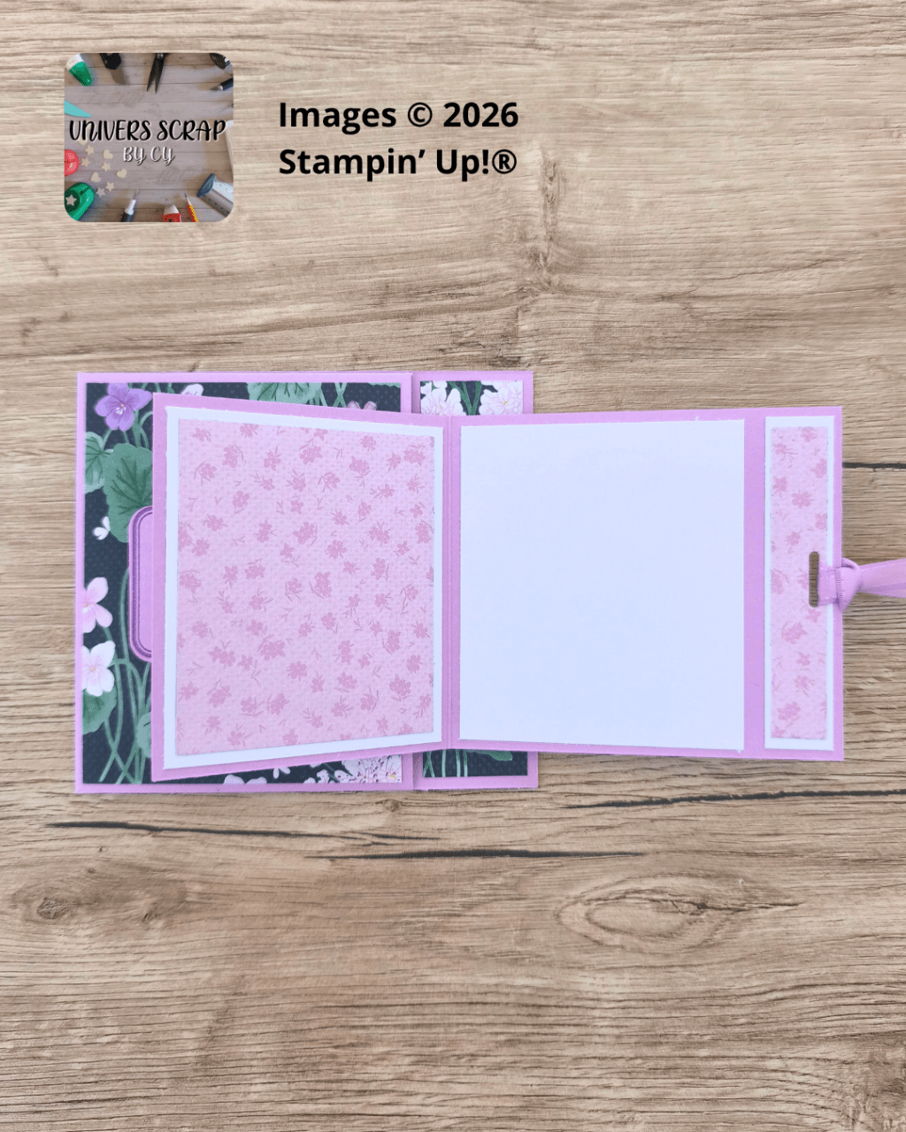 Carte à tirette Rêves de violettes –&nbsp;EC#8